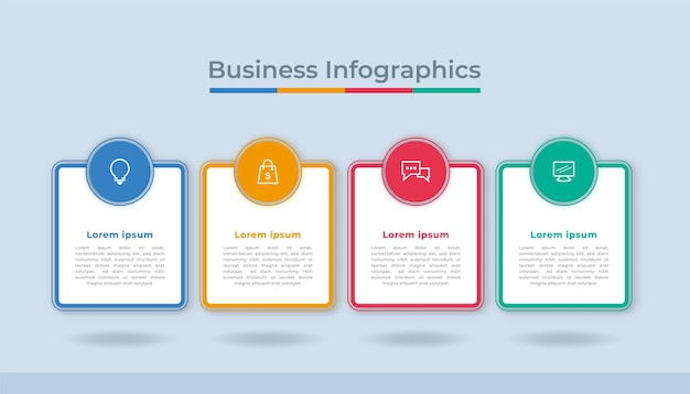 Tijdlijn Infographics Business Data Visualization Process Chart Diagram Graph met Steps Options