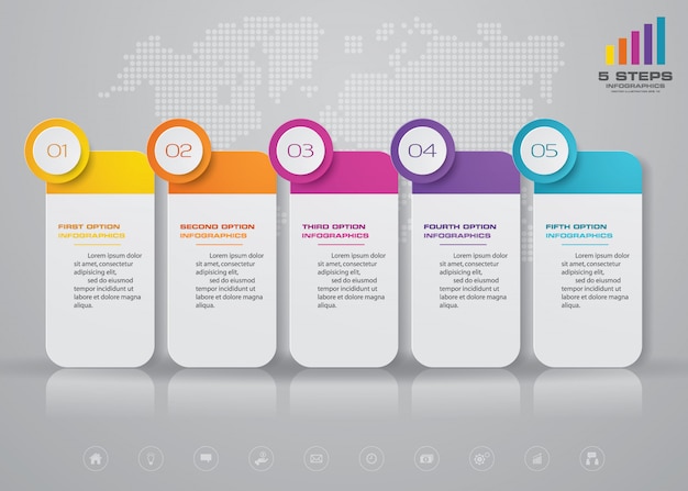 Tijdlijn infographics element