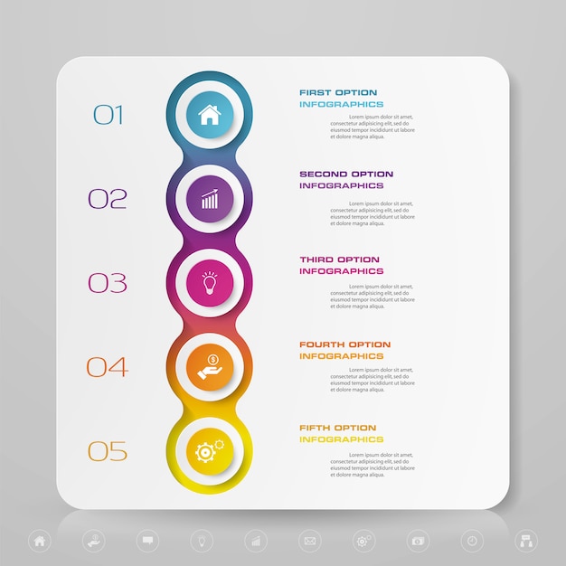 Tijdlijn infographics element