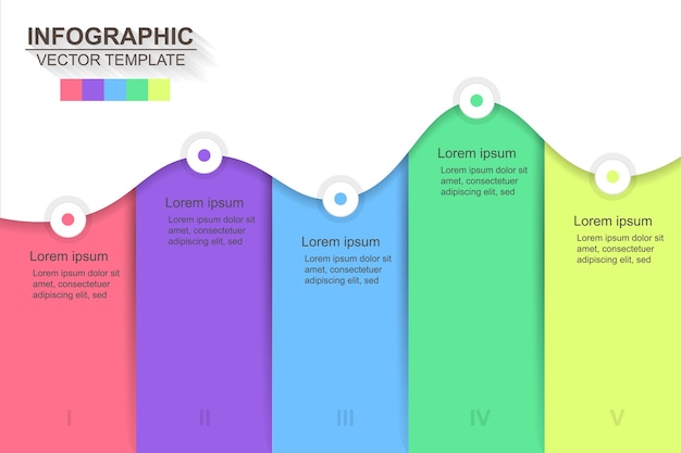 Vector tijdlijn infographics ontwerp vector.