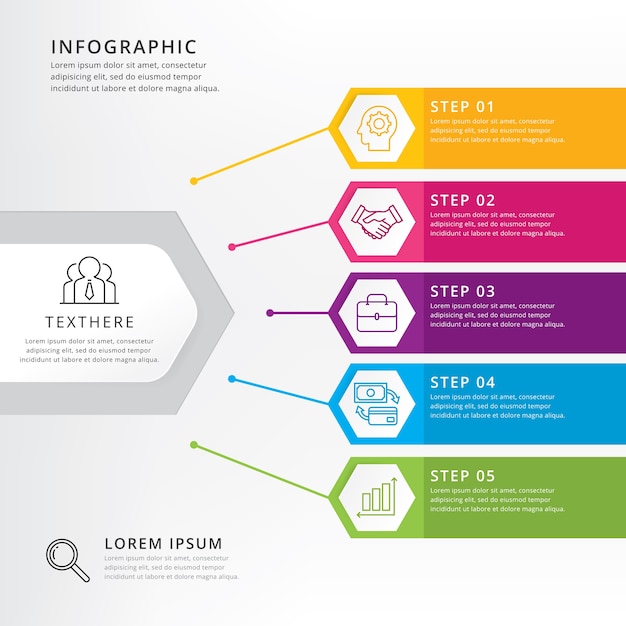 Tijdlijn infographics ontwerp vector