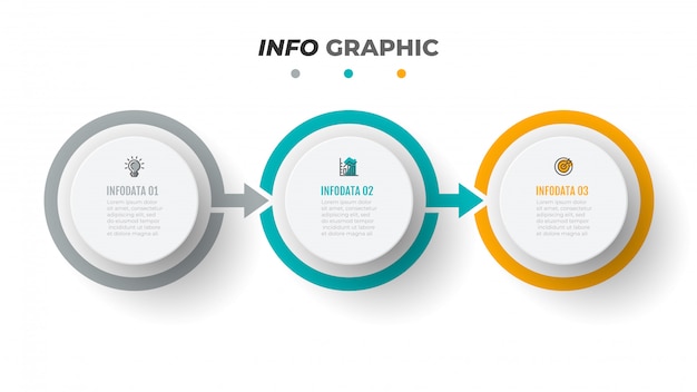 Tijdlijn infographics sjabloon