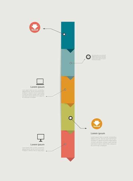 Tijdlijninfographics. Stap sjabloonontwerp. Vector.