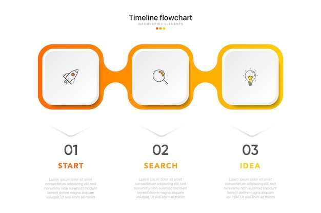 Tijdlijnopties infographic voor presentaties workflow procesdiagram stroomschemarapport