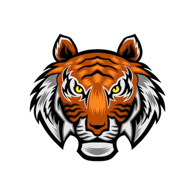 Vector tijger hoofd vectorillustratie