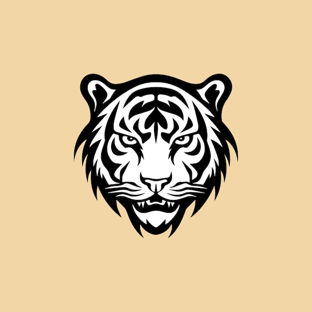 Tijger hoofd vectorillustratie