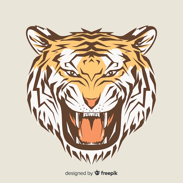 Vector tijger hoofd