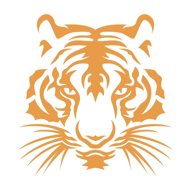 Vector tijger icoon logo ontwerp