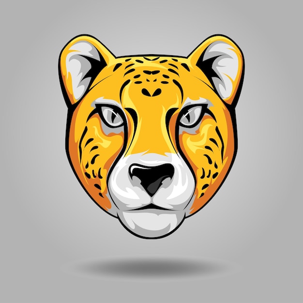 tijger Jaguar puma ontwerp inspiratie headshot ontwerp cartoon
