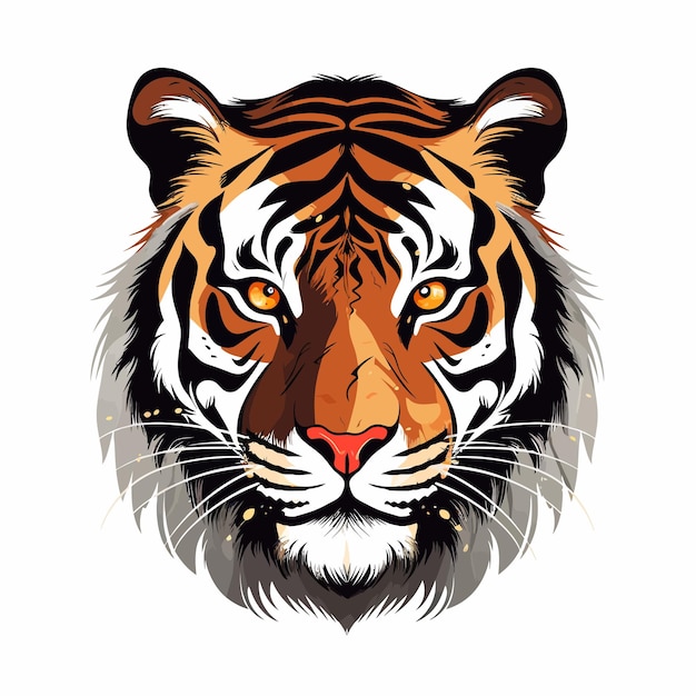 Tijger kunst vector ontwerp