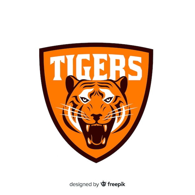 Vector tijger logo achtergrond