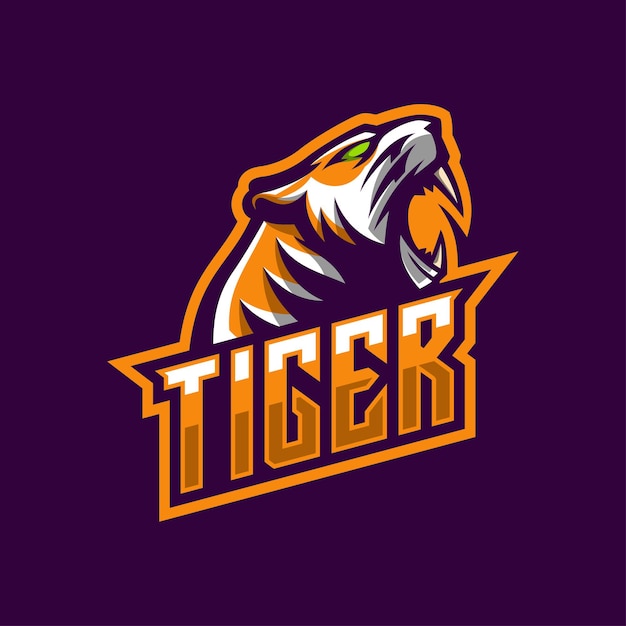 Tijger Logo mascotte