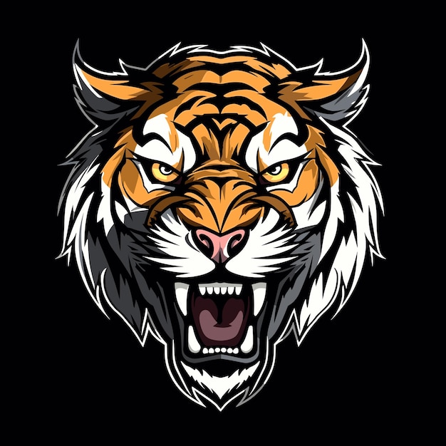 Tijger logo vector sticker