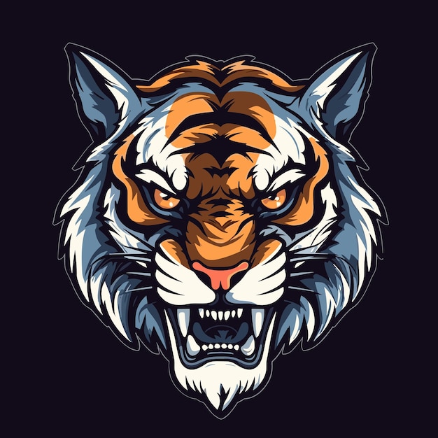 Tijger logo vector sticker