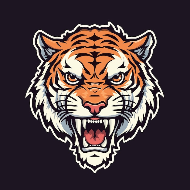 Tijger logo vector sticker