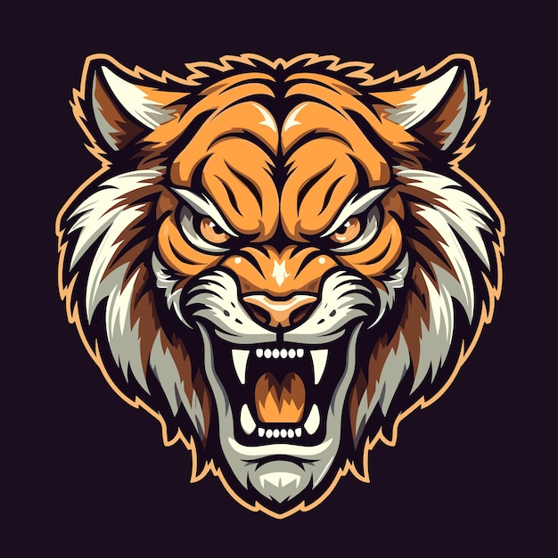 Tijger logo vector sticker