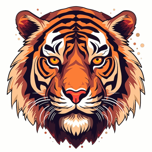 Tijger logo vector sticker