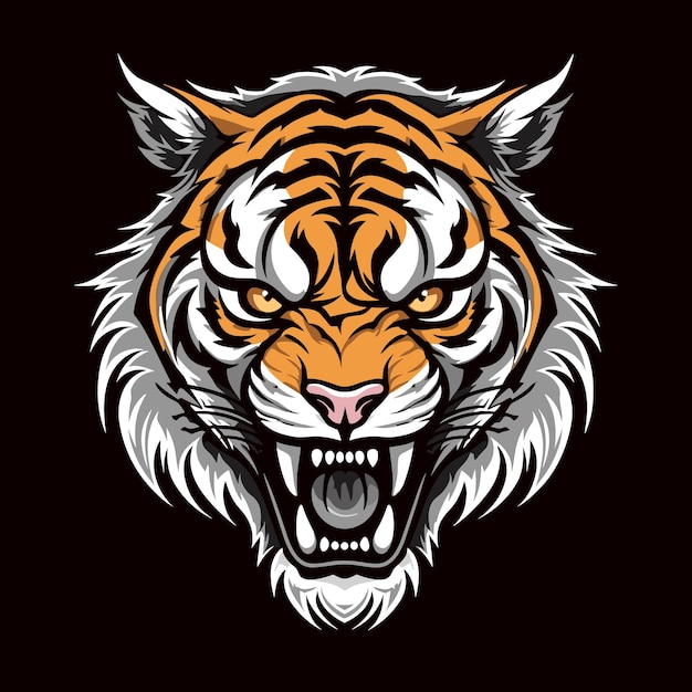 Tijger logo vector sticker