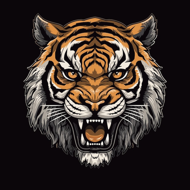 Tijger logo vector sticker