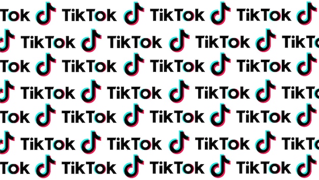 Tik tok ソーシャル ネットワークの背景パターン