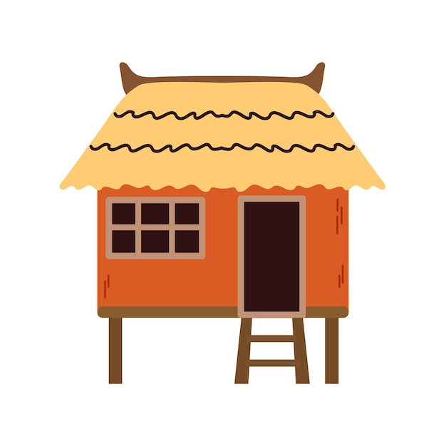 Tiki hut icon clipart avatar logotype isolated vector illustration