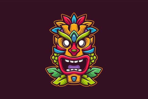 Tiki Mascotte Vector