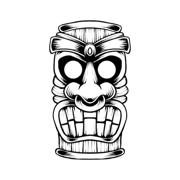 Tiki masker vector