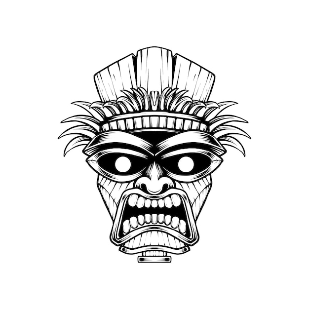 Tiki masker vector