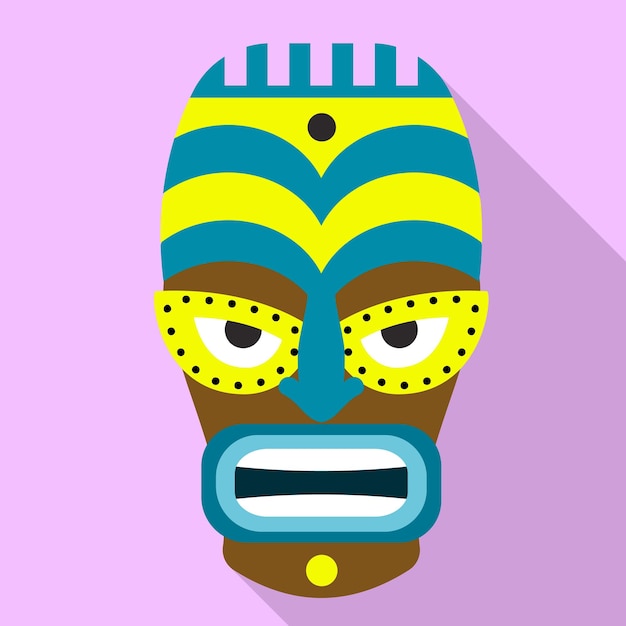 Tiki ritual idol icon Flat illustration of tiki ritual idol vector icon for web design