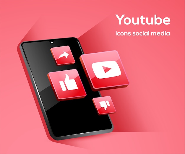 Vector tiktiok social media iconen met smartphone-symbool