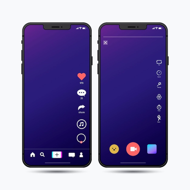 Pacchetto di interfaccia app tiktok