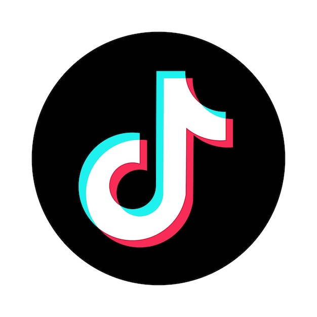Vector tiktok app-pictogram social media-logo