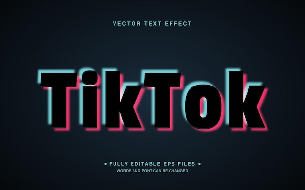 Tiktok Editable Text Effect