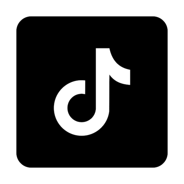 ベクトル tiktok アプリのロゴ ソーシャルメディアのアイコン