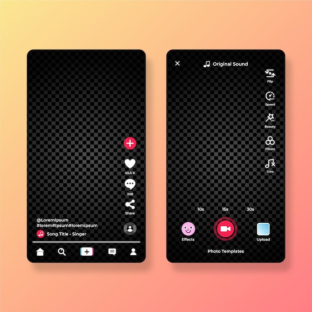 Tiktok-interfaceconcept