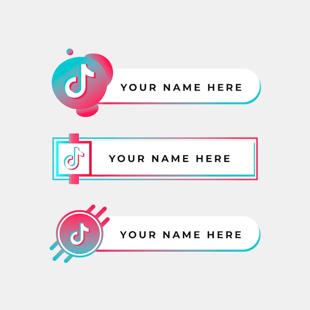 Tiktok logo collection