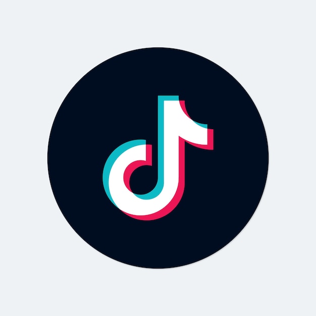 Vector tiktok vector social media icon