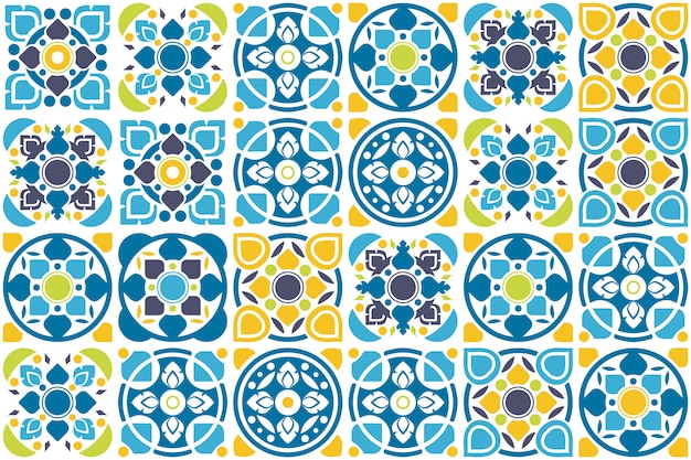 Tile design. floor seamless pattern