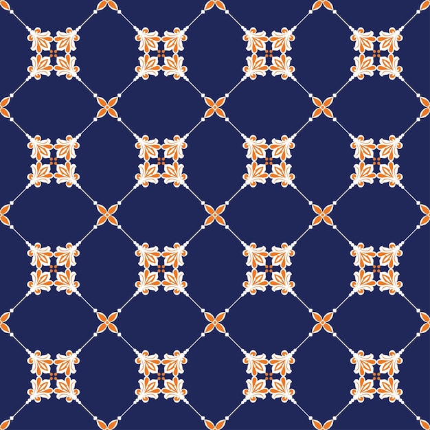 Vector tile pattern ceramic tiles vintage tiled seamless texture damask wallpaper