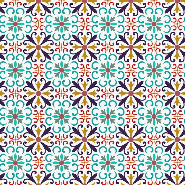 Tile Pattern, Vector Background