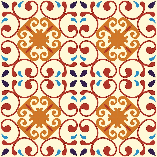 Tile seamless pattern design.