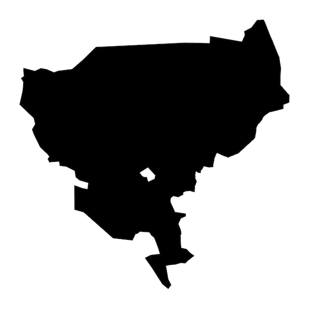 ニジェールの国のティラベリ地域地図行政区画ベクトル図