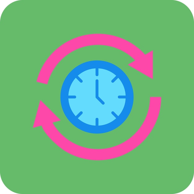 Vector time circle icon