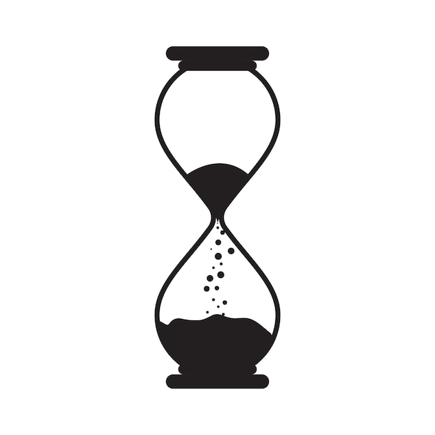 Time clock vector illustration design