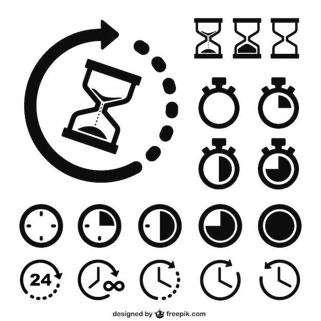 Tempo e orologi icone