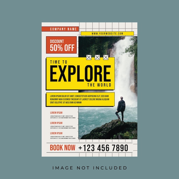 Time Explore The World Flyer Template