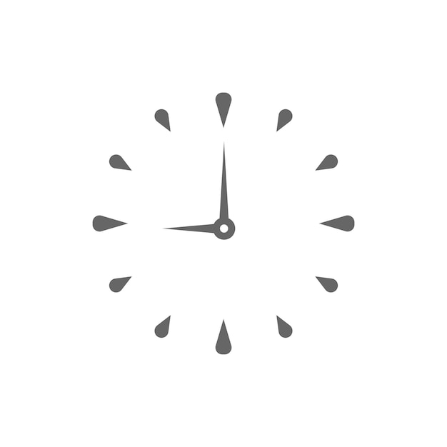 Time icon flat design