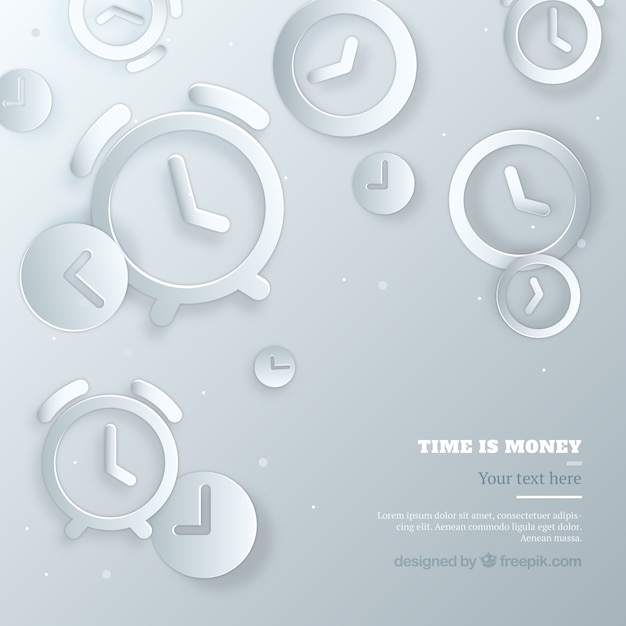 Time is money background