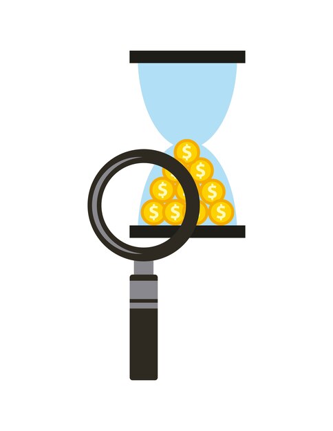 time is money concept icon