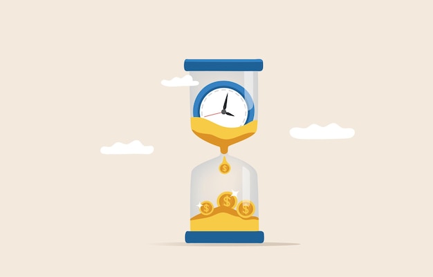 Time is money concept time value of money save time Money savingTime management